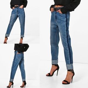 Two-Tone Mom Jean